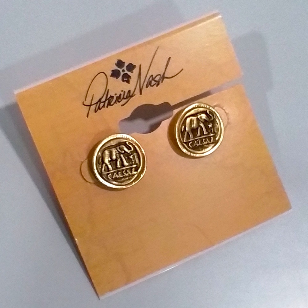 NEW Patricia Nash Coin Earrings